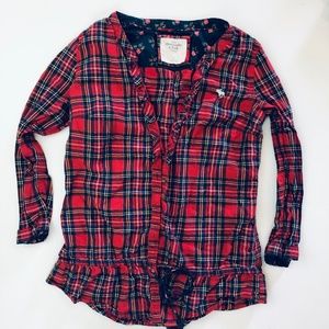 Abercrombie & Fitch Plaid Small Button Down Top